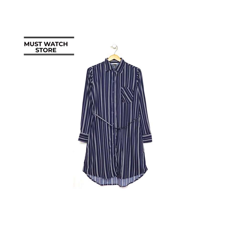 Jual KEMEJA TUNIK WANITA DENIM DAN SALUR BAJU FORMAL BAJU KANTOR MURAH