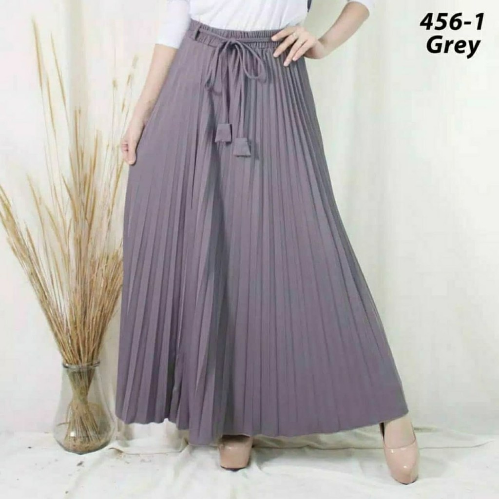 ROK PLISKET TALI LONCENG / ROK PLISKET PREMIUM IMPORT