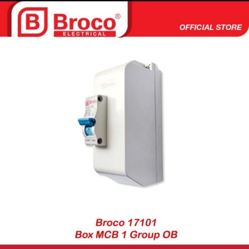 BOX MCB 1 GRUP BROCO OB TEMPEL TEMBOK - TUTUP MCB 1 GRUP  TEMPEL TEMBOK - RUMAH MCB 1 GRUP BROCO