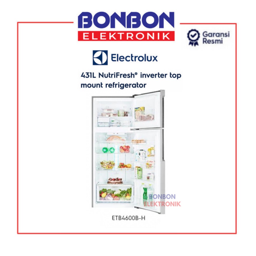 Electrolux Kulkas 2 Pintu ETB 4600 BH / ETB4600B-H / ETB 4600B-H