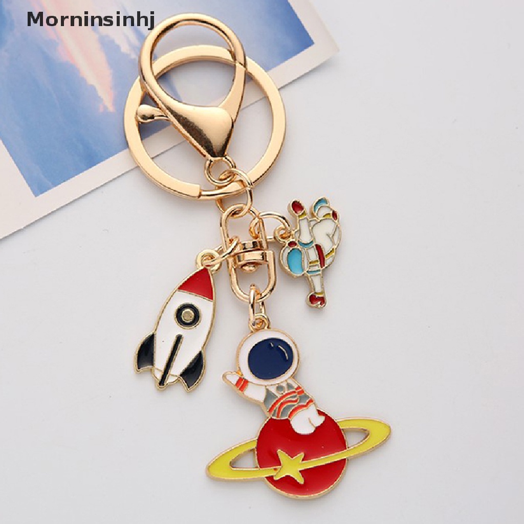 Mornin Gantungan Kunci Astronot Space Travel Collection Keychain Planet Star Galaxy Keyring id