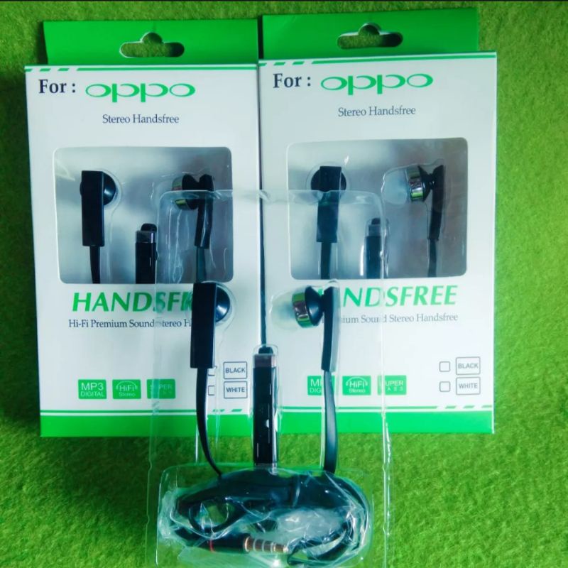 Headset oppo super bass putih