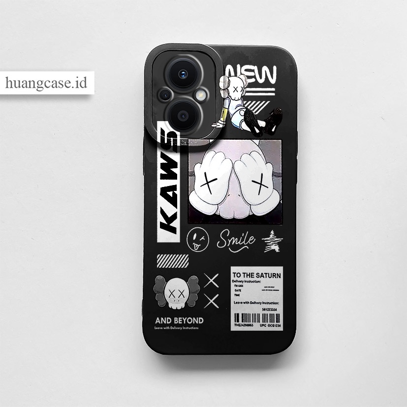 Huang Case - OPPO A96 5G - SOFTCASE PRO CAMERA KAWS CASE TERBARU OPPO A96 5G OPPO A96 4G RENO 7Z 5g 