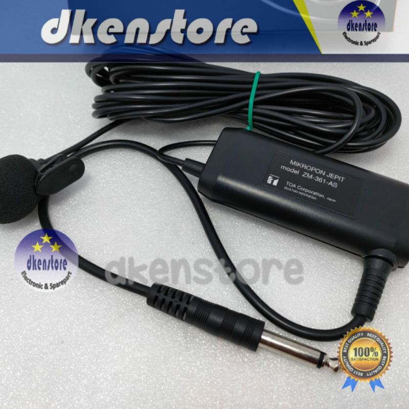 Mic TOA ZM361AS Mik jepit Imam ZM 361 AS Clip on original sensitif