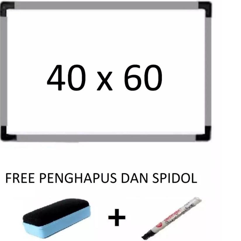 

Recomended.. Papan Tulis Whiteboard 40x60 Free Spidol Dan Penghapus