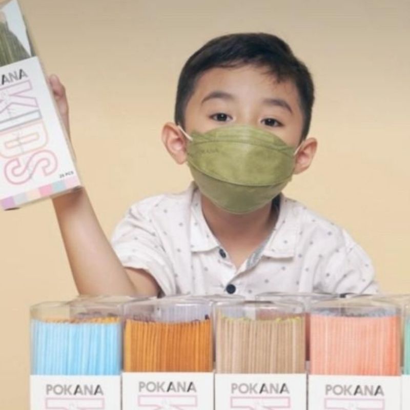 Masker Pokana Duckbill Kids Fashion Series/ Harga 1 pcs/ Bukan 1 box/ Eceran/ Pokana 4 Ply/ Pokana K