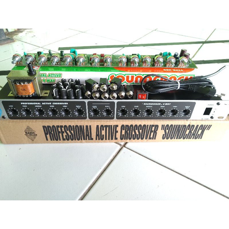 aktif crossover soundcrack 4 way 4way paket lengkap