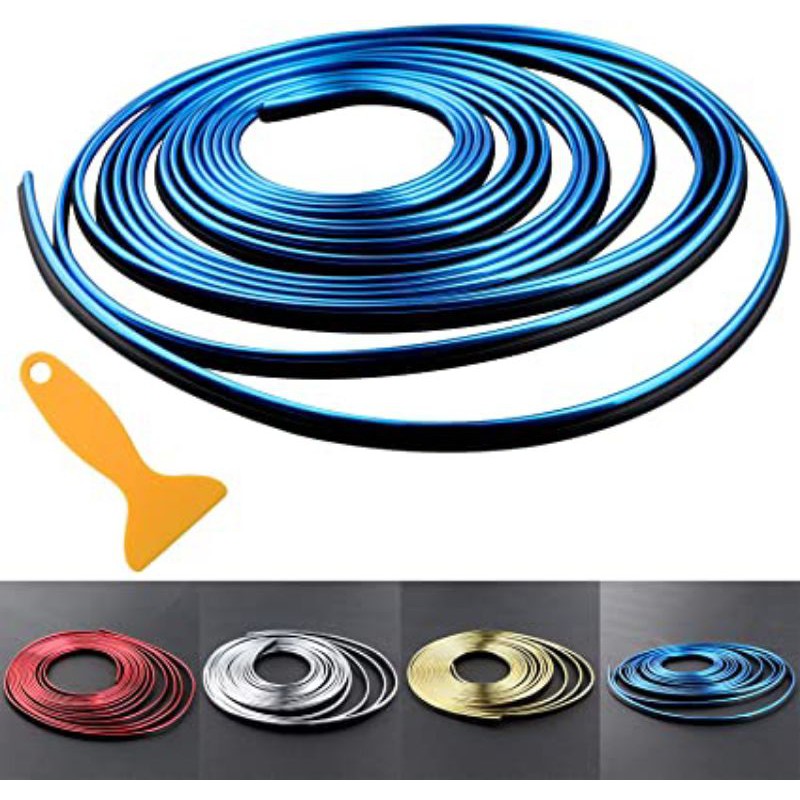 5 Meter 5M List Trim Karet Lis Dekorasi Aksesoris Mobil List Warna Modifikasi