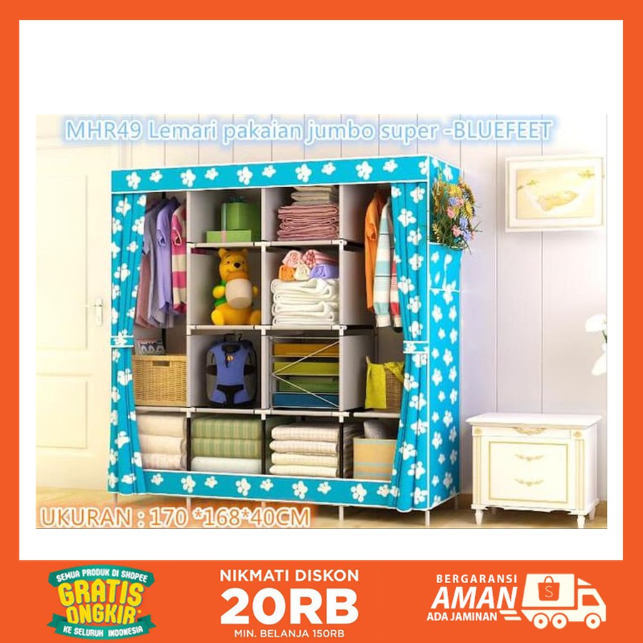  Jual  Restock Lemari Pakaian Baju  Anak  Kain Wardrobe 