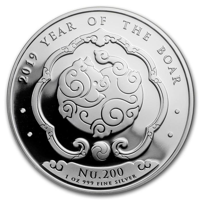 11.11 Koin Perak Bhutan Lunar Year Of The Boar 2019 - 1 Oz Silver Coin Promo