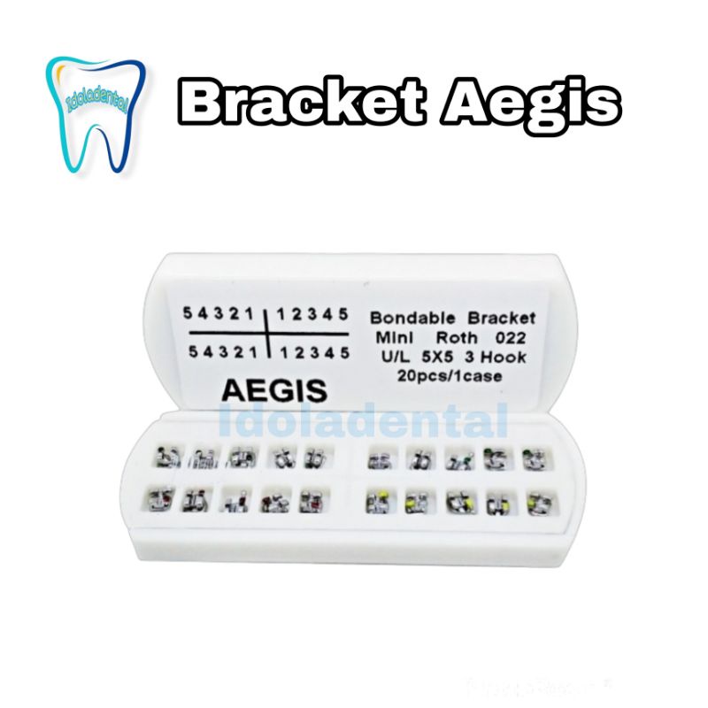 Dental Bracket Aegis Mini Roth 022 3Hook