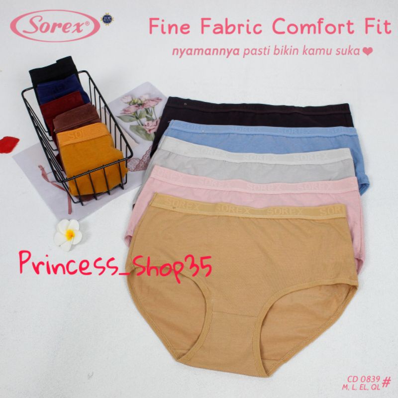 Celana Dalam  Wanita Sorex 0839 Cd Wanita Sorex 0839 Comfort Fit