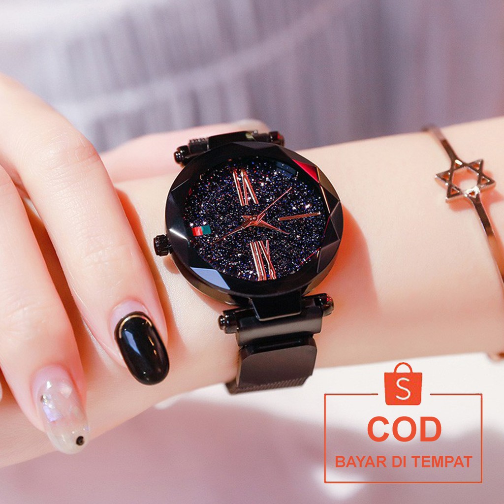 ✅COD Jam Tangan Rantai Magnet Analog Watch Aksesoris Fashion Korean Style Wanita Cewek Anti Air Murah Couple Original