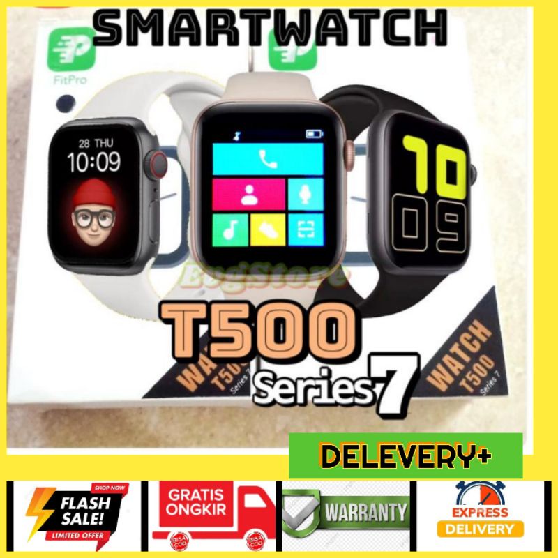 Smartwatch T500 Bisa Telpon Dan Wa Monitor Kesehatan Fitness