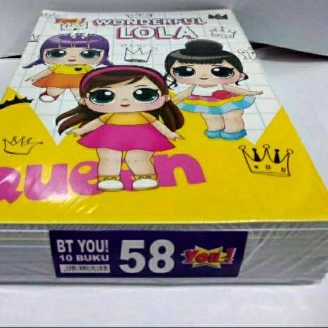 

BUKU TULIS YOU KIKY 58 LEMBAR 10 PCS BUKU TULIS SEKOLAH HEMAT