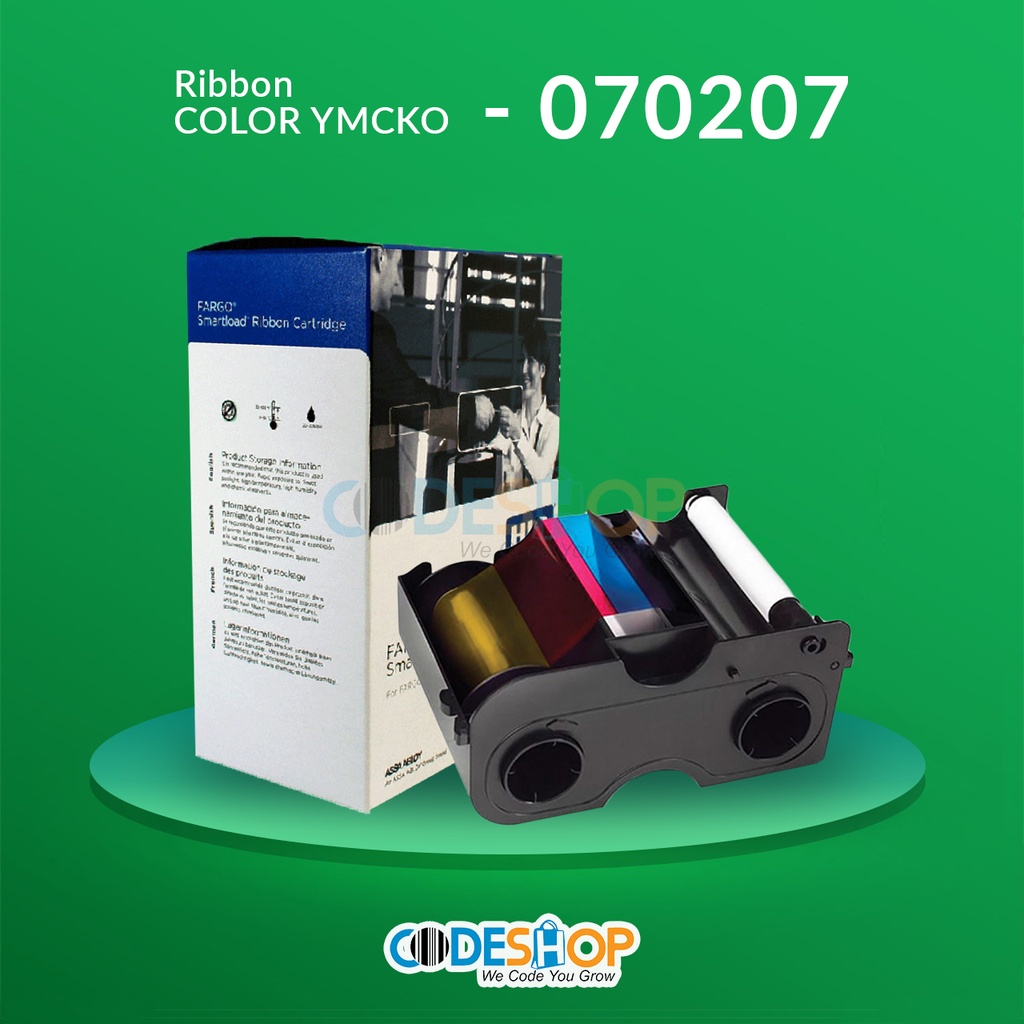 Ribbon Fargo DTC 1250ID 70207 Full Color YMCKO PN: 070207