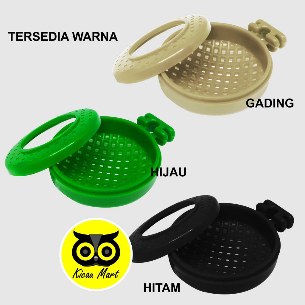 CEPUK WADAH KROTO ANTI TUMPAH PLUS TUTUP SEMPATI CEPUK TEMPAT KROTO ULAT JANGKRIK KELABANG DLL CKRSM