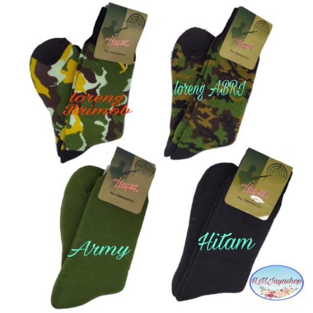 Kaos Kaki Militer Harpist Ori Kaos Kaki Tebal TNI Polri