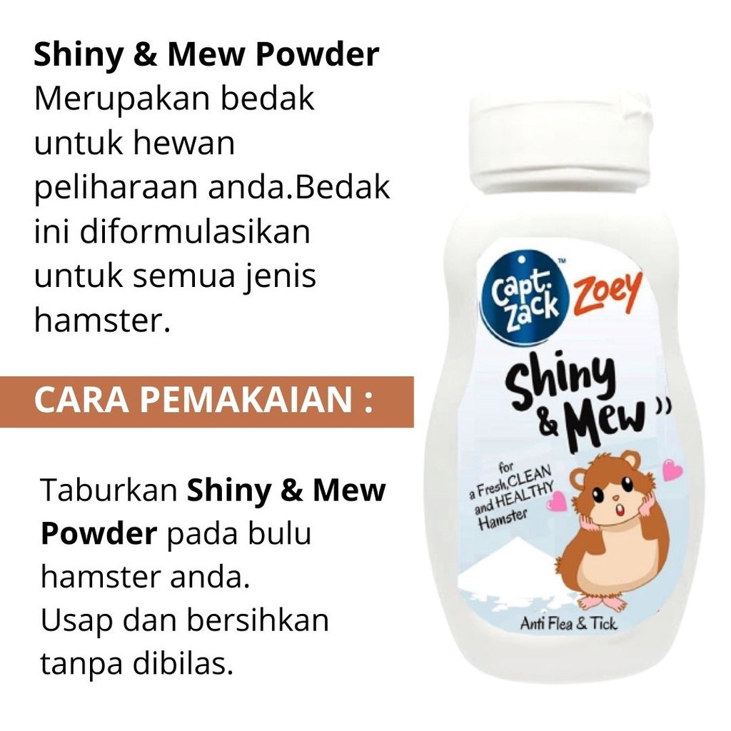 Bedak Hamster Marmut Wangi /Hamster Powder / raid all / Bedak Anti Iritasi dan Bakteri  FEZONE