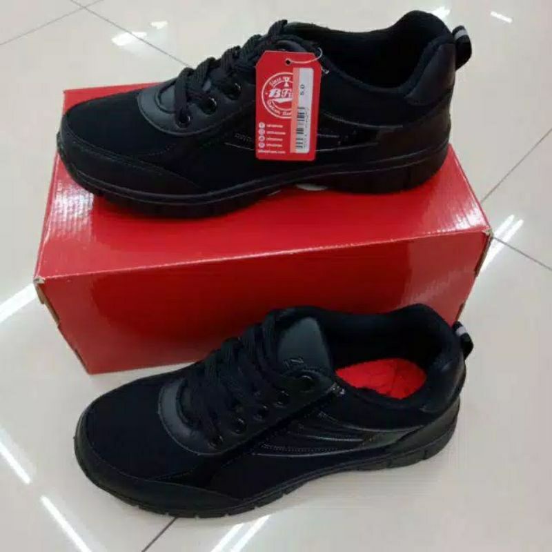 Sepatu Sekolah Bata Full Hitam Tali 5816607