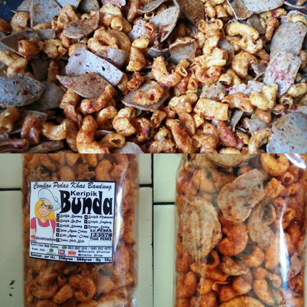 

Keripik BaRon Bunda Super Pedas Mix Basreng Makaroni