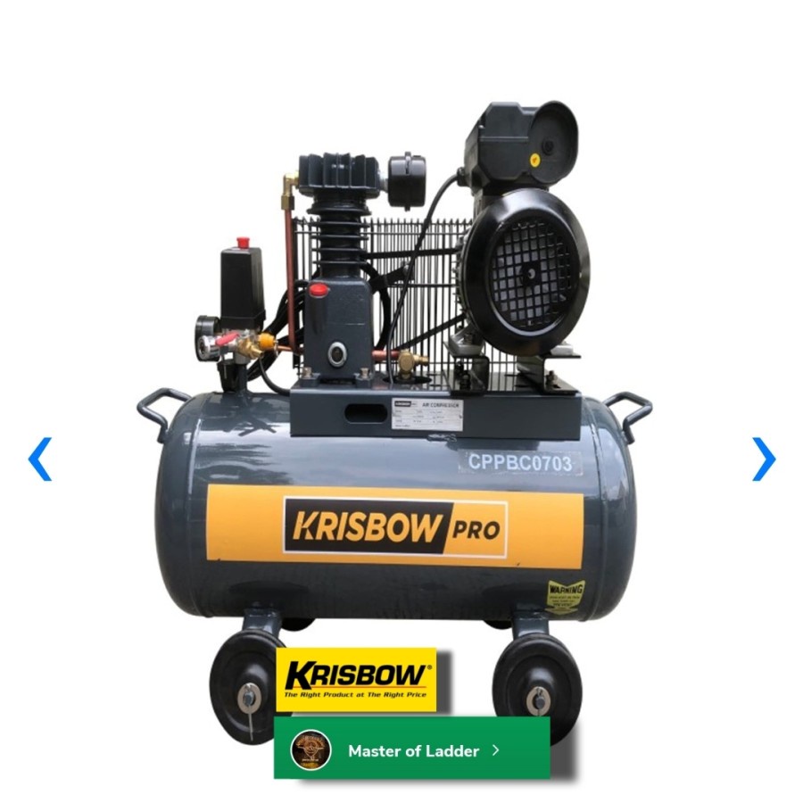 KRISBOW COMPRESSOR 3/4HP 30L 8B 1P CPPBC0703 10029556
