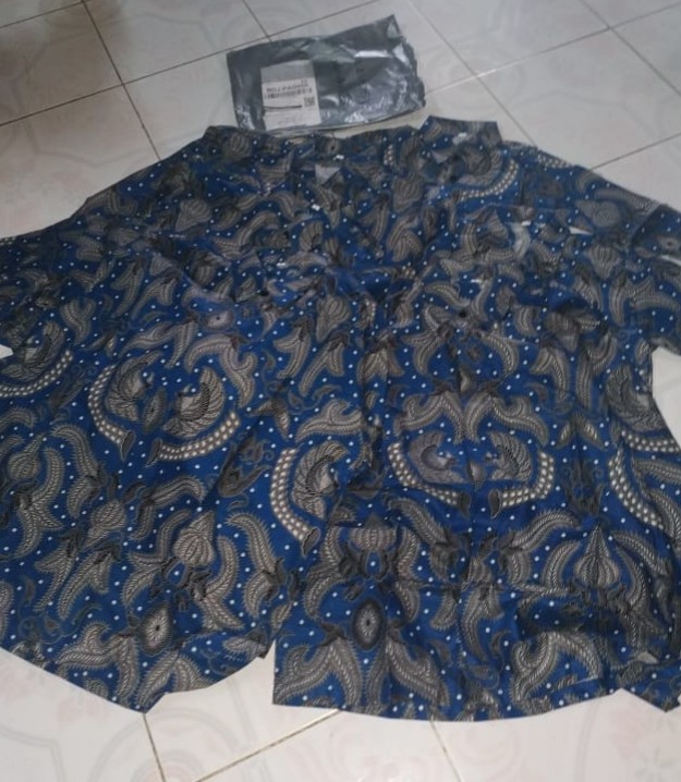 Kemeja Batik Pria Modern Lengan Panjang Casual Modis Slim Fit Trendy Masa Kini Ol 162