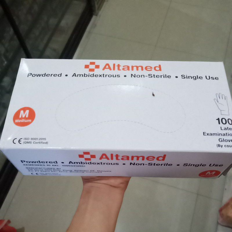 Sarung Tangan Karet Medis Ukuran M