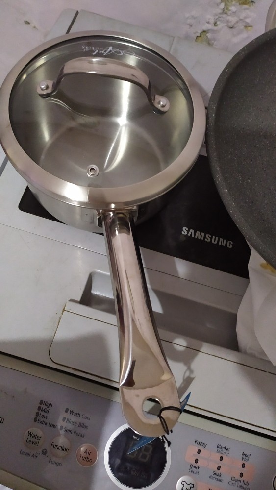 Panci Sauce Pan Zebra Estio D16cm, Glass Lid, Sus 304, Made In Thailand