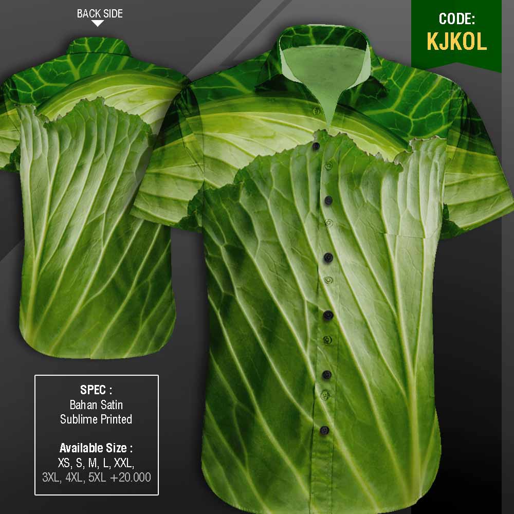 KEMEJA GORENGAN, CABE, KOL, RUPIAH, TERONG, INDONESIA BANGET!