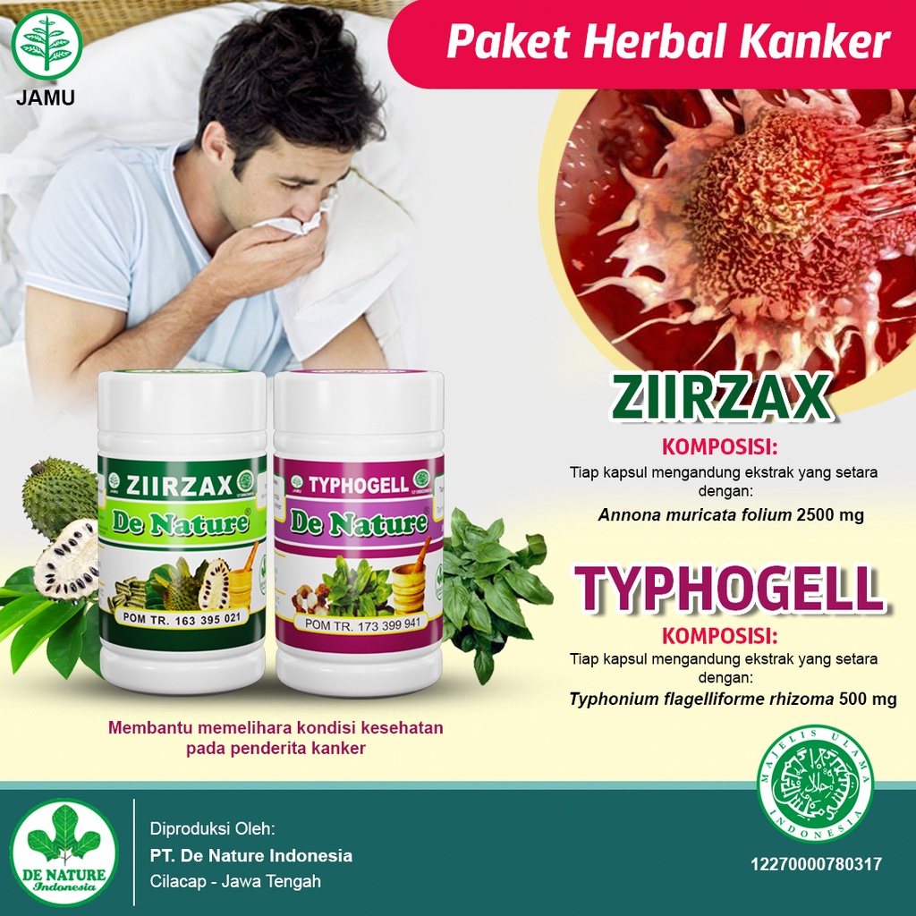 Obat Kanker Tumor Gondok Benjolan Tumor Polip Sinusitis Kanker Rahim Payudara Herbal DeNature