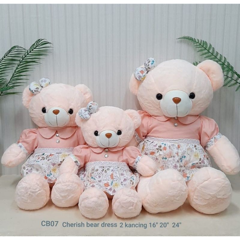 boneka teddy bear beruang dress