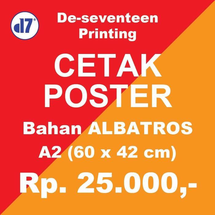 

Kertas / Cetak Poster A2 Bahan Albatros + Laminasi Doff/Glossy (60 X 42 Cm)