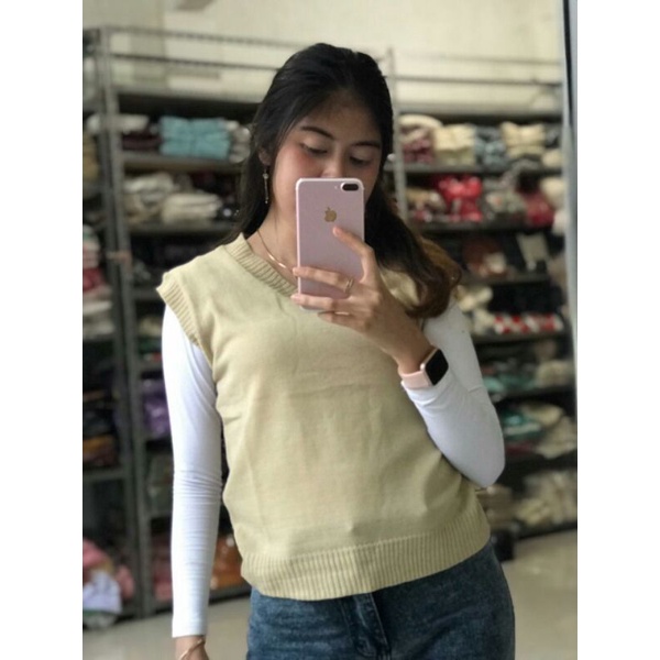 Rompi Vest Rajut / rompi rajut / rompi wanita