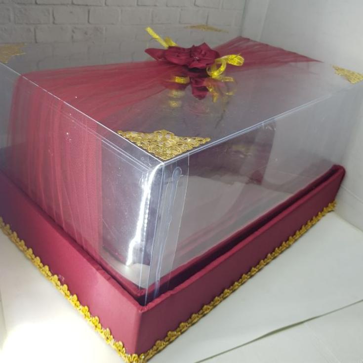 

FG#010|⭐ Kotak Hantaran - Seserahan Mika Tile 1 Set Isi 4 Box UK Sedang-⭐makacii