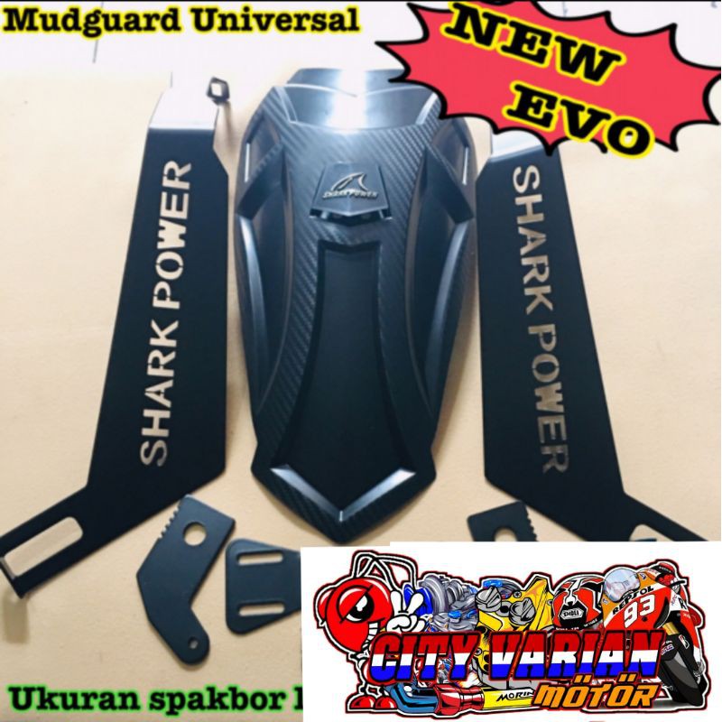 Mudguard Shark Power New Sharkpower Mud Guard Vixion Yamaha R15 R25 new CBR 150R Cb Ninja RR 250 fi