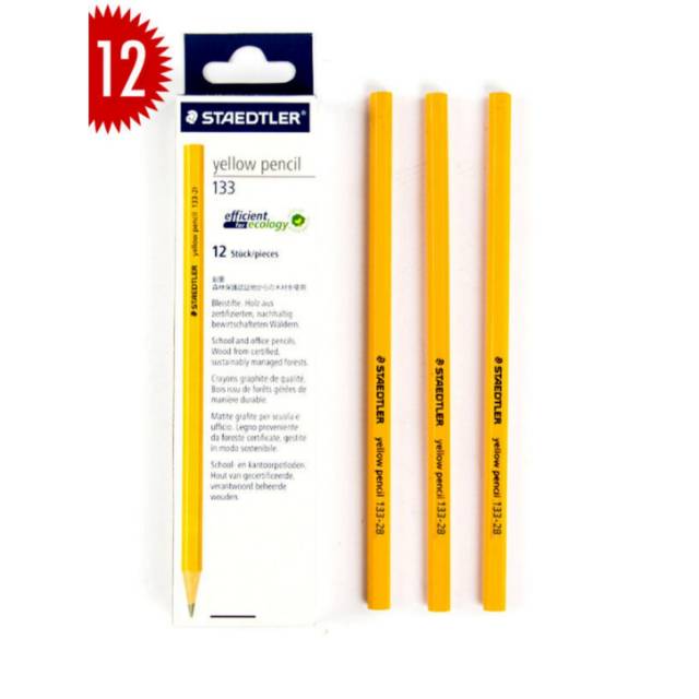 

Staedtler Yellow Pencil 2B ( 1ktk = 12 pc )