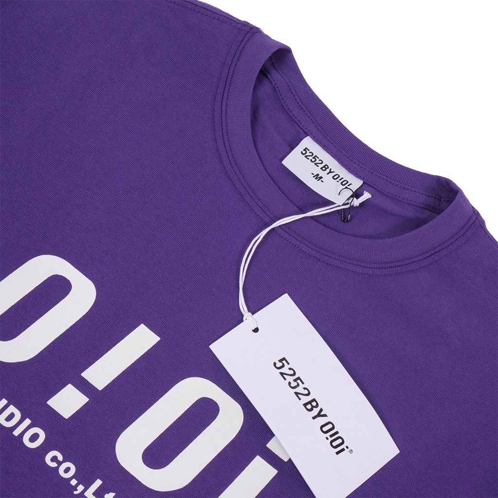 5252 By O!Oi Signature Logo T-Shirt Purple