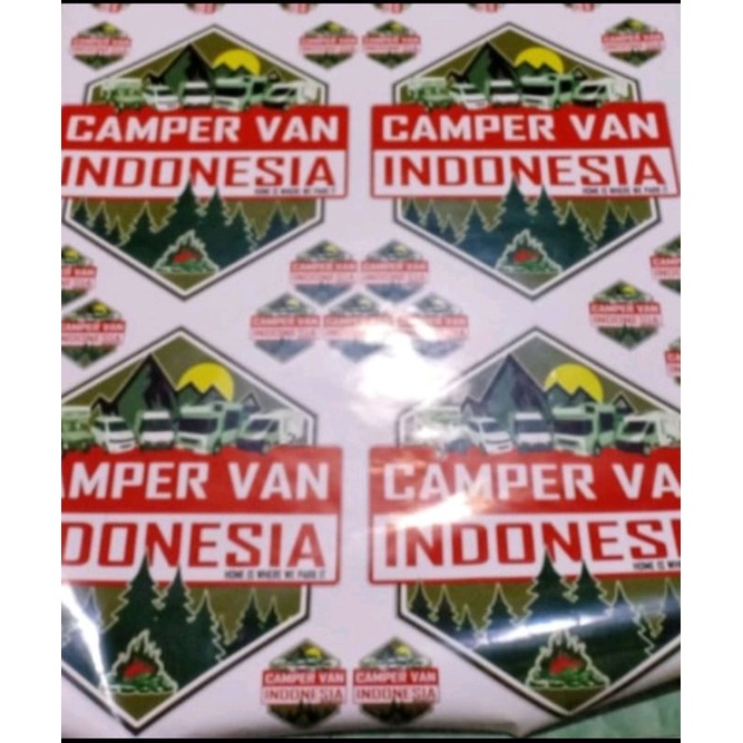 SETICER CAMPERVAN INDONESIA JUMBO UKURAN 50 X 49