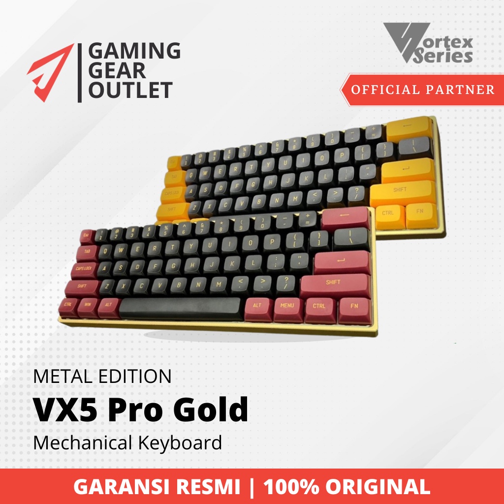 VortexSeries VX5 PRO Gold Metal Edition Mechanical Keyboard