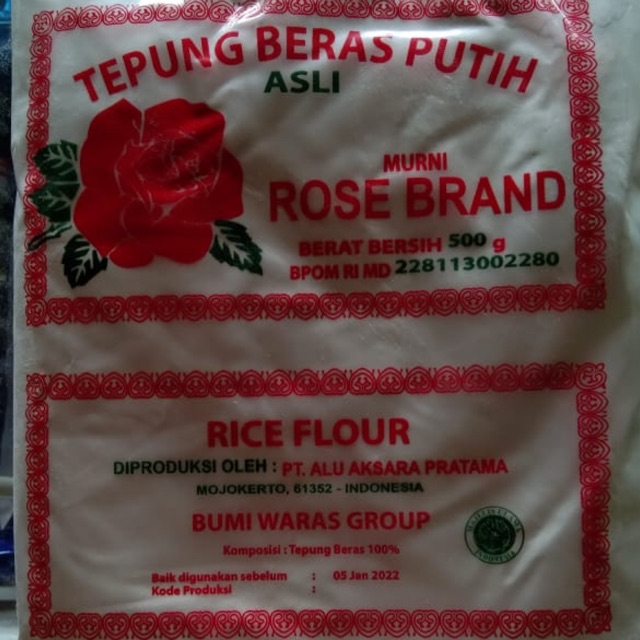 

Tepung beras putih rose brand