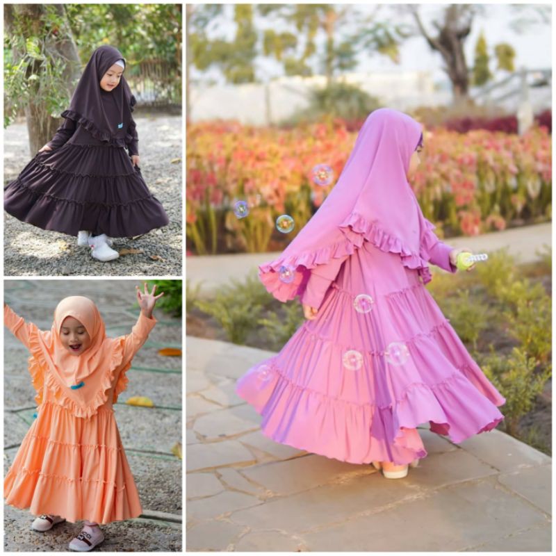Gamisila Rempel | Ori Casila Baby | Gamis Anak Rempel Gamis Anak Casila Gamis Anak Jersey