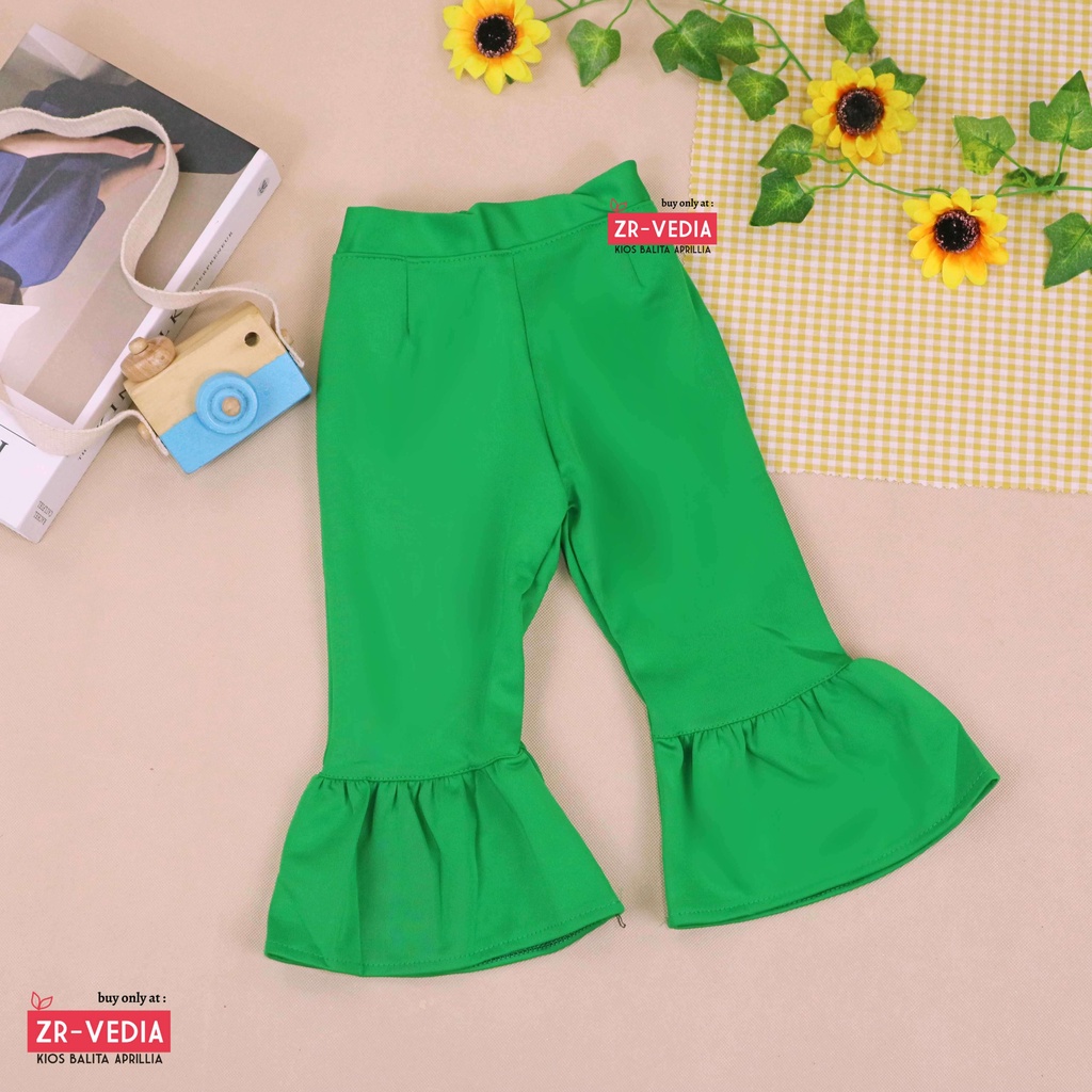 Trumpet Polos 6-7 Tahun / Celana Cutbray Adem Anak Perempuan Legging Cewek Modis Girl Lucu Panjang