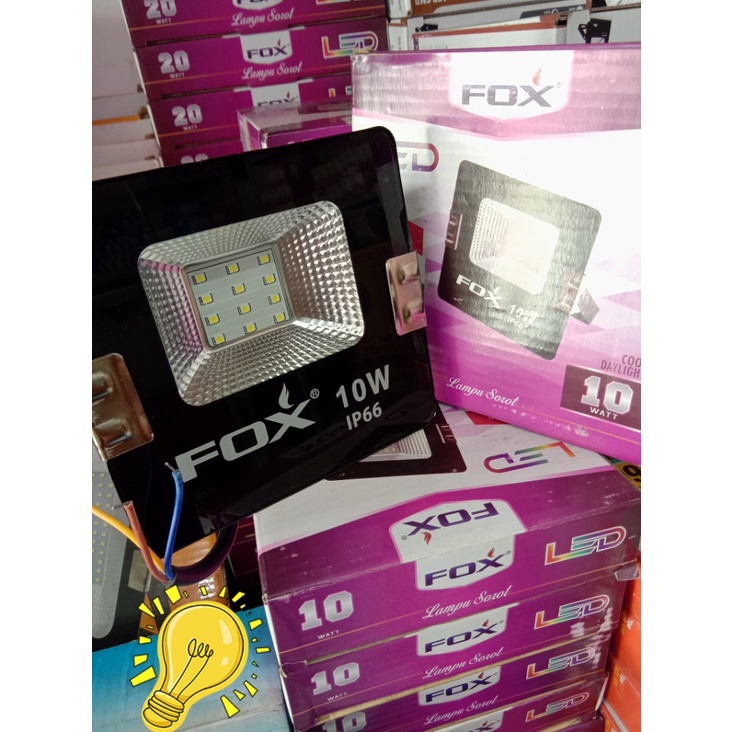 LAMPU SOROT - KOP LED - FLOOD LIGHT SMD FOX 10W PUTIH