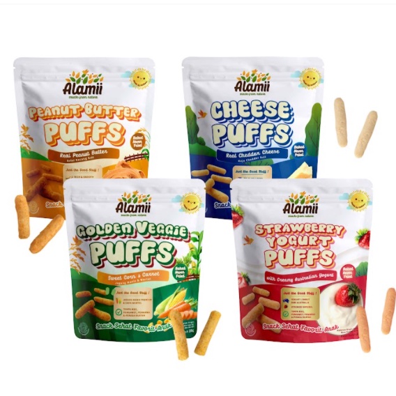 Alamii Puffs, snack sehat untuk anak Alami Puff