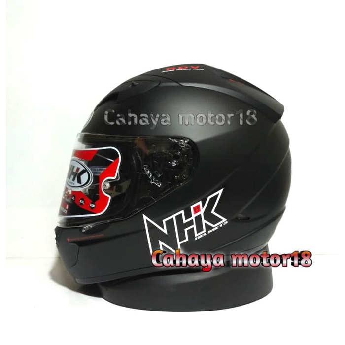 Helm nhk gp 1000 Hitam Fullface Double Visor