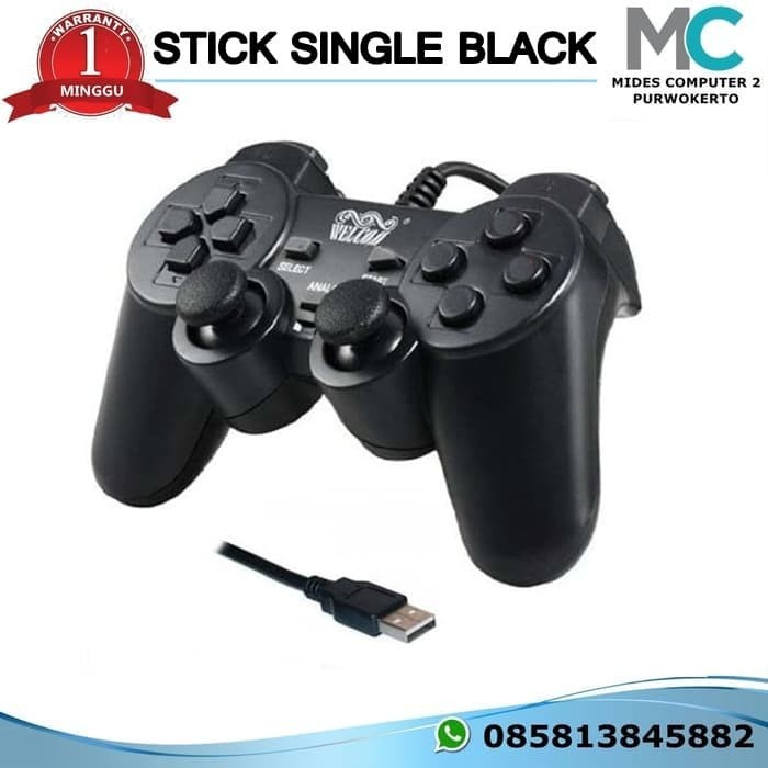 Stick Gamepad Single Dual X Shock 2 Controller USB - WLC-WE-830S