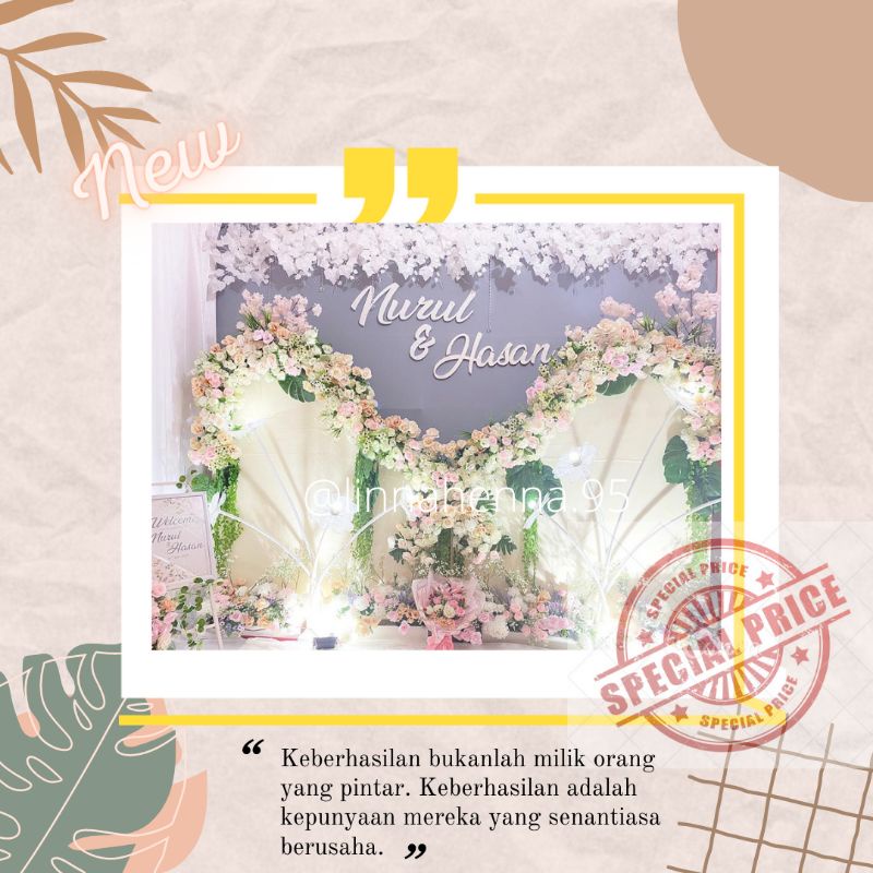 PROMO SEWA GRATIS DOKUMENTASI DEKORASI LAMARAN & AKAD NIKAH
