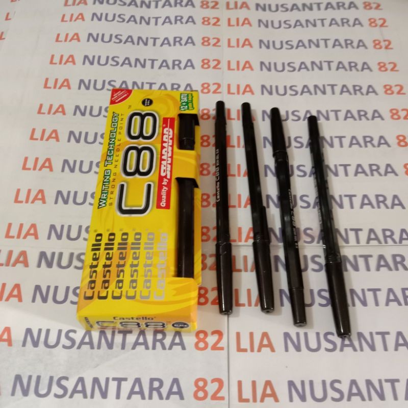 

pulpen standar Castello C88 warna hitam