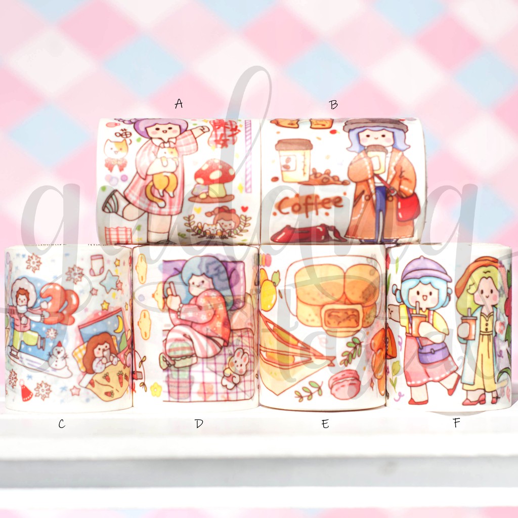 

Masking Tape Cute Girls Selotip Cewek Imut Washi Tape GCC 314007